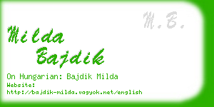 milda bajdik business card